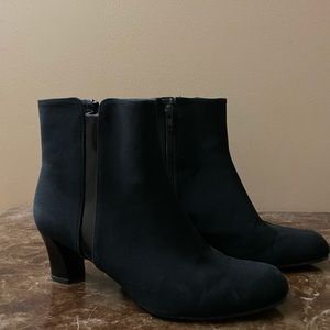 Stuart Weitzman Black Suede Booties